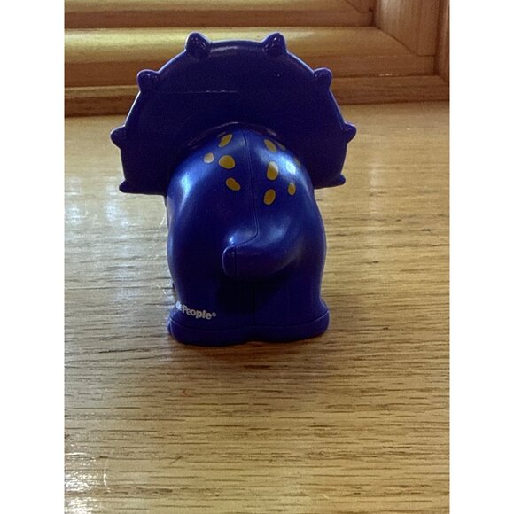 Fisher-Price Little People Purple Dinosaur Triceratops Toy Figure - Picture 4 of 5
